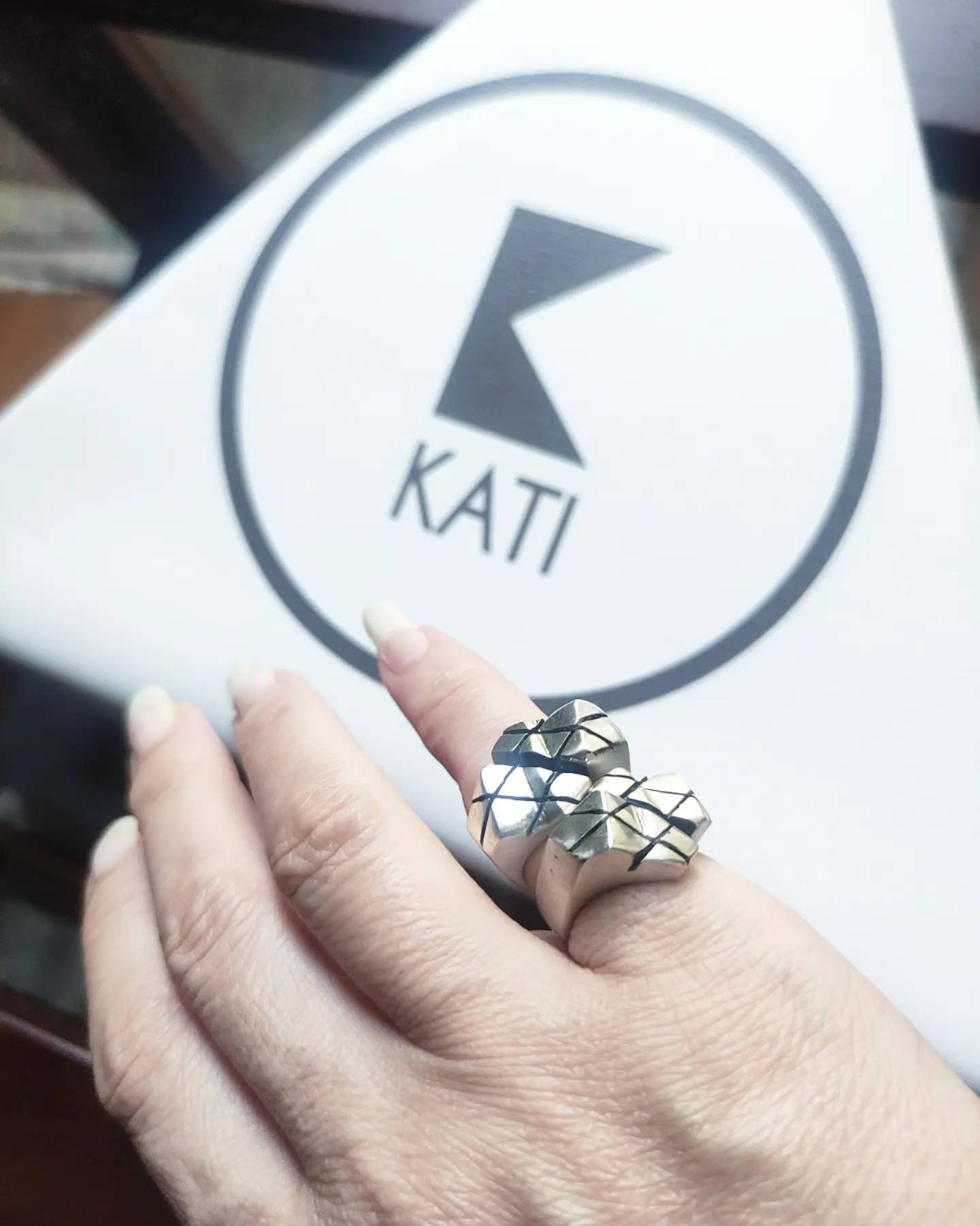 ABSTRACT CUBE chevalier RING - Image 2