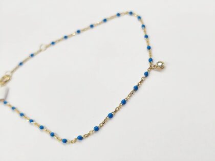 chryso-vrachioli-9k-me-mple-smalto-kai-kremasto-leyko-zirgon-chain-bracelet