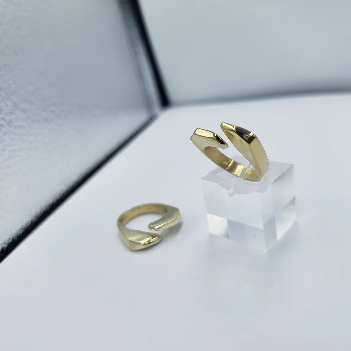 HEXAGON chevalier ring GP - Image 2